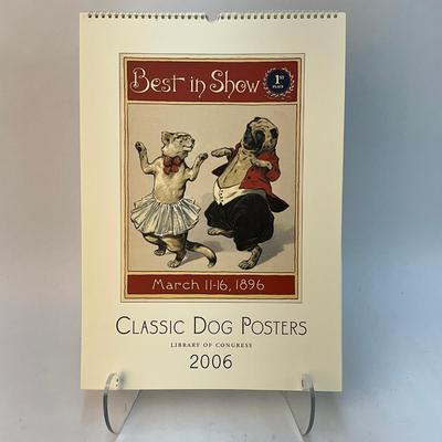 603 Cavallini & Co. 2006 Classic Dog Posters Wall Calender