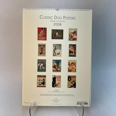 603 Cavallini & Co. 2006 Classic Dog Posters Wall Calender