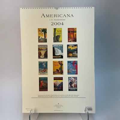 604 Cavallini & Co. Americana U.S. Destinations Posters Wall Calender