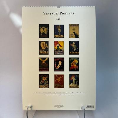 606 Cavallini & Co. 2001 Vintage Posters Wall Calender