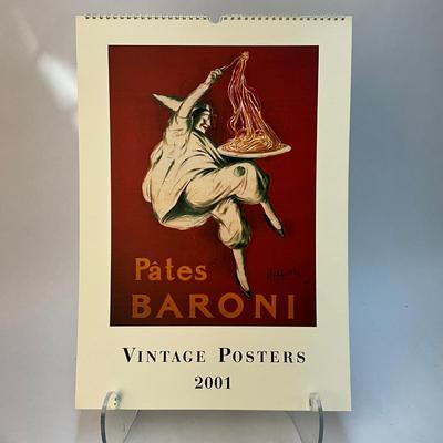 606 Cavallini & Co. 2001 Vintage Posters Wall Calender