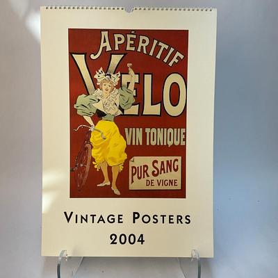 607 Cavallini & Co. 2004 Vintage Posters Wall Calender