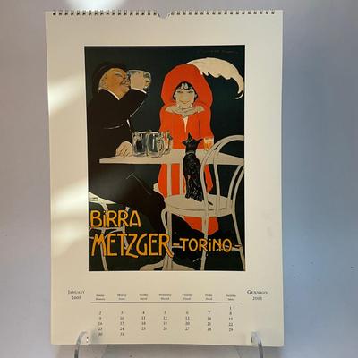 609 Cavallini & Co. 2005 Vintage Posters Wall Calender