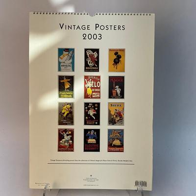 610 Cavallini & Co. 2003 Vintage Posters Wall Calender