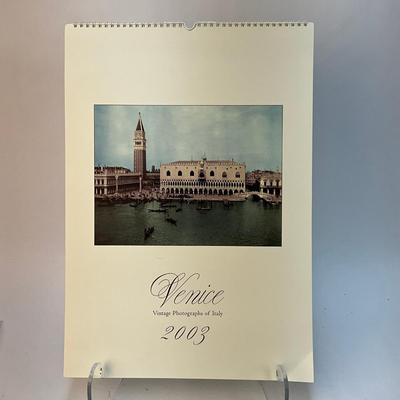 614 Cavallini & Co. 2003 Venice Vintage Photographs Of Italy Wall Calender
