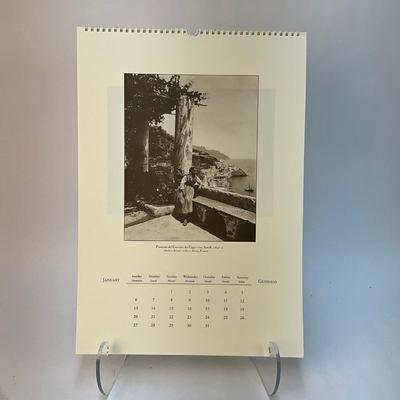 2002 Cavallini & Co. Italia Black & White Wall Calender