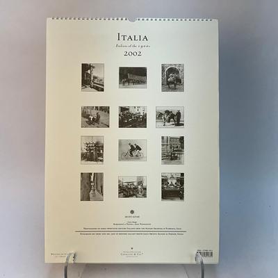 2002 Cavallini & Co. Italia Black & White Wall Calender