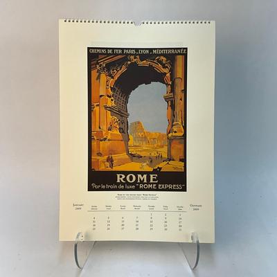 617 Cavallini & Co. 2009 Italia Posters Wall Calender