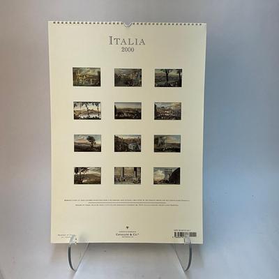 618 Cavallini & Co. 2000 Italia Hand-Colored Engravings Wall Calender