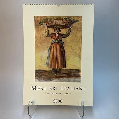 620 Cavallini & Co. 2000 Mestieri Italiani Wall Calender