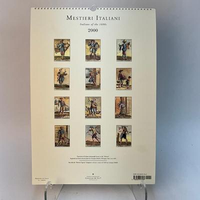 620 Cavallini & Co. 2000 Mestieri Italiani Wall Calender