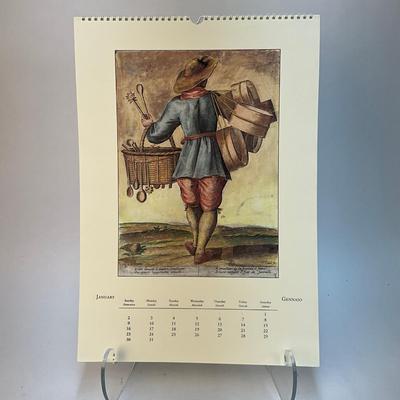 620 Cavallini & Co. 2000 Mestieri Italiani Wall Calender