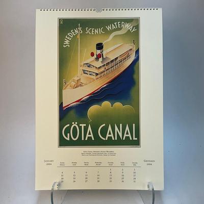 624 Cavallini & Co. 2004 Bon Voyage Posters Wall Calender