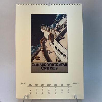 625 Cavallini & Co. 2002 Bon Voyage Posters Wall Calender
