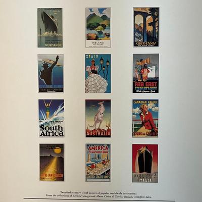 626 Cavallini & Co. 2003 Bon Voyage Posters Wall Calender