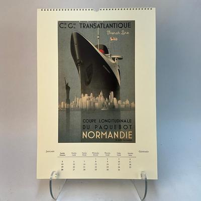 626 Cavallini & Co. 2003 Bon Voyage Posters Wall Calender