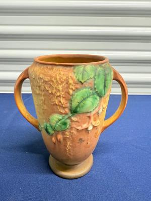 Roseville Pottery 893-6 Fuchsia Brown Vase