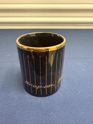 Vintage Gold & Black Snap on Mug