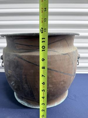 Large Copper Coal Bin/Planter