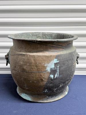 Large Copper Coal Bin/Planter