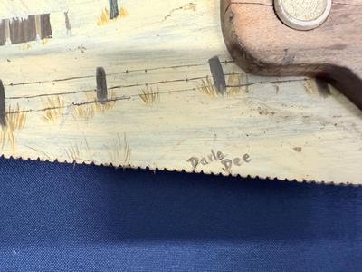 Vintage Hand Painted Saw