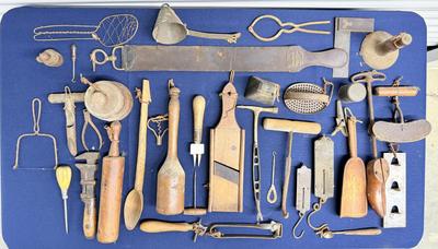 Large lot of Antique & Vintage Tools Wood & Metal