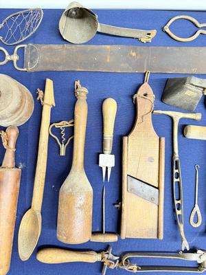 Large lot of Antique & Vintage Tools Wood & Metal