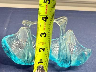 MCM Kissing Swans Trinket Dish