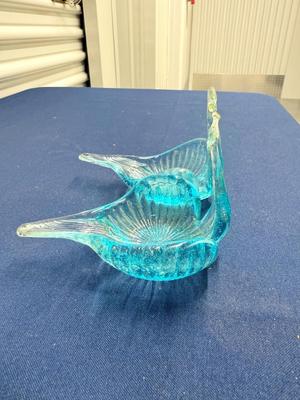 MCM Kissing Swans Trinket Dish