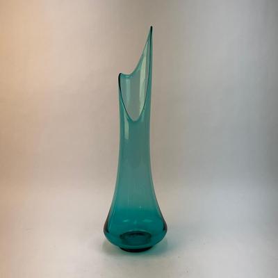 634 MCM LE Smith Peacock Blue Swung Vase