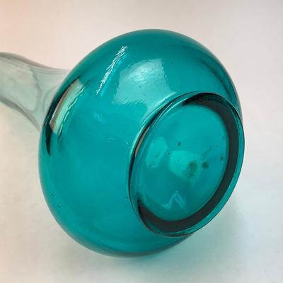 634 MCM LE Smith Peacock Blue Swung Vase