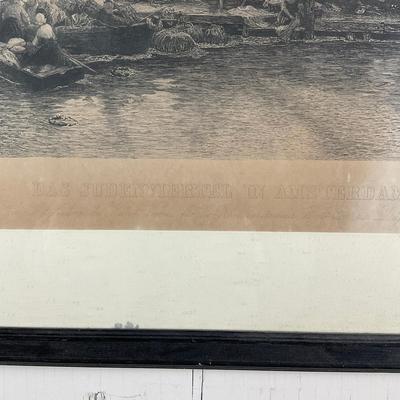 642 Engraving Of The Jewish Quarter In Amsterdam "Das Judenviertal In Amsterdam"