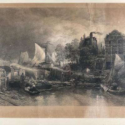 642 Engraving Of The Jewish Quarter In Amsterdam "Das Judenviertal In Amsterdam"