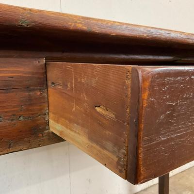 644 Antique Pine One Drawer Tavern Table