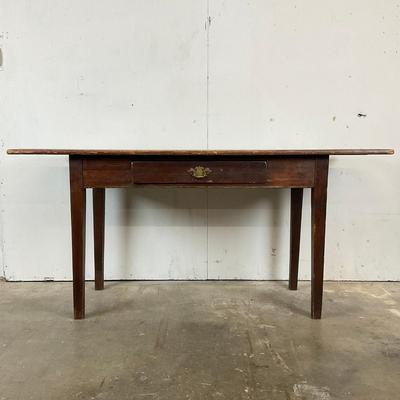 644 Antique Pine One Drawer Tavern Table