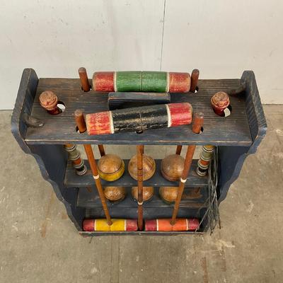 649 Antique Croquet Set