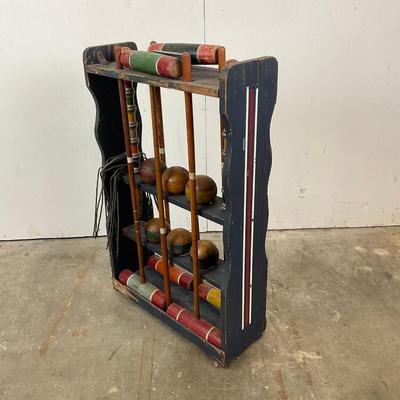 649 Antique Croquet Set