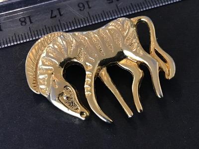 Zebra Brooch Vintage