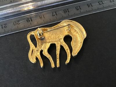 Zebra Brooch Vintage