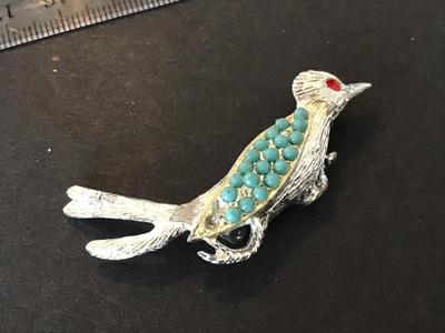 Vintage Road Runner Brooch