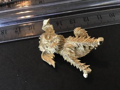 Vintage Fashion Poodle Brooch