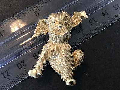 Vintage Fashion Poodle Brooch