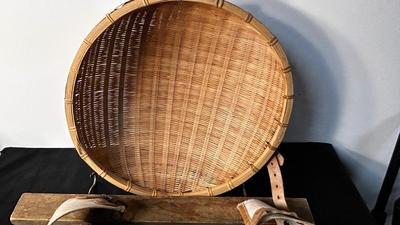 ANTIQUE PICKING BELT AND BASKET