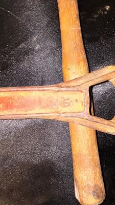 HYDRANT WRENCH, VERY OLD HAMMER AND PICK AXE