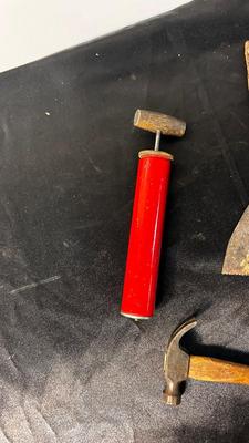 AN ASSORTMENT OF OLD HAND TOOLS