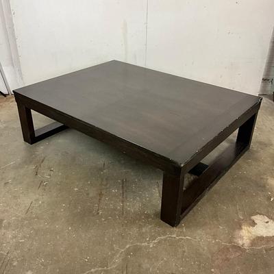 589 Dark Large Brown Coffee Table