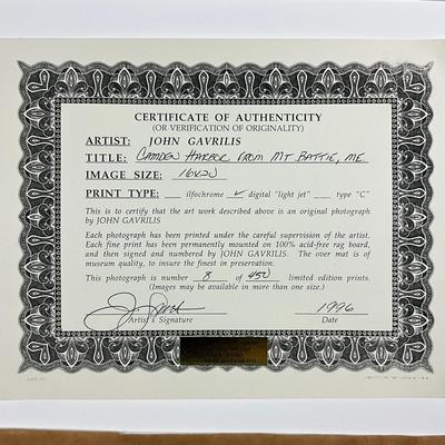 677 Original Digital Photograph By John Gavrilis "Camden Harbor From MT. Battle, ME"