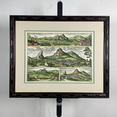 678 Original Hand-Colored Engraving After Georg Braun & Frans Hogenberg (16th Century) From Civitates Orbis Terrarum
