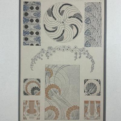 679 Print Of The Journal Of Decoration “Le Journal de la Décoration, Publication Périodique Ornamentation Viennoise” By Otto Prutscher