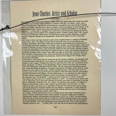 680 Original Jean Charlot Framed & Matted Color Etching